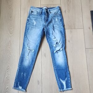 KanCan Light Blue Distressed Skinny Jeans